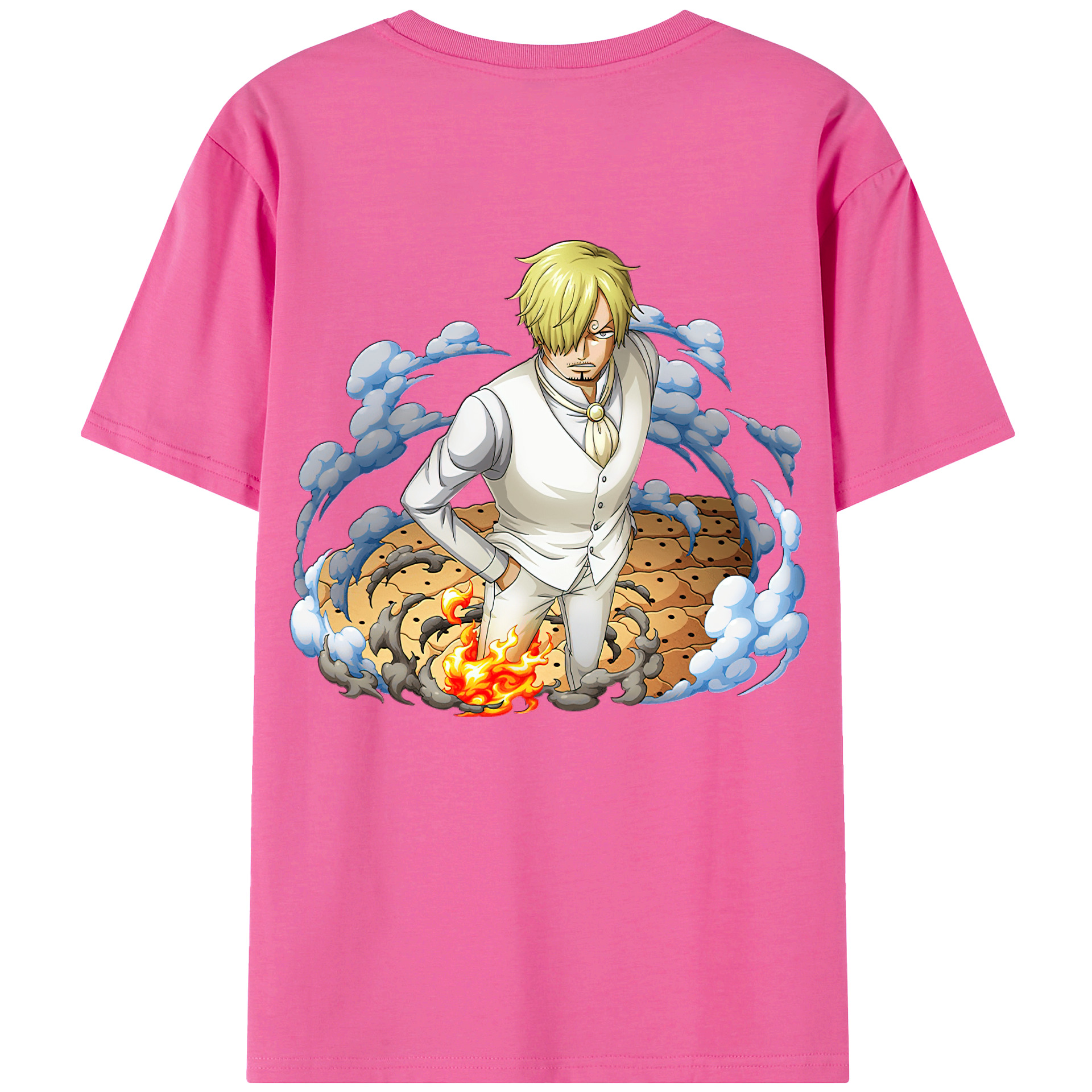 （画像用） ワンピース サンジ ONE PIECE Sanji レディース半袖Tシャツ(バックプリント)